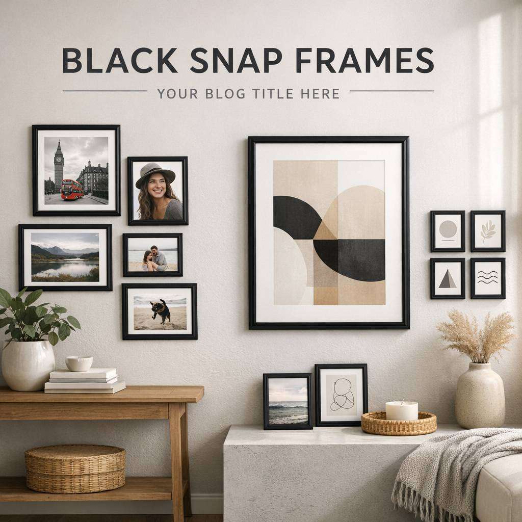 10 Ways to Style Your Space with Black Snap Frames: A Modern Guide ...